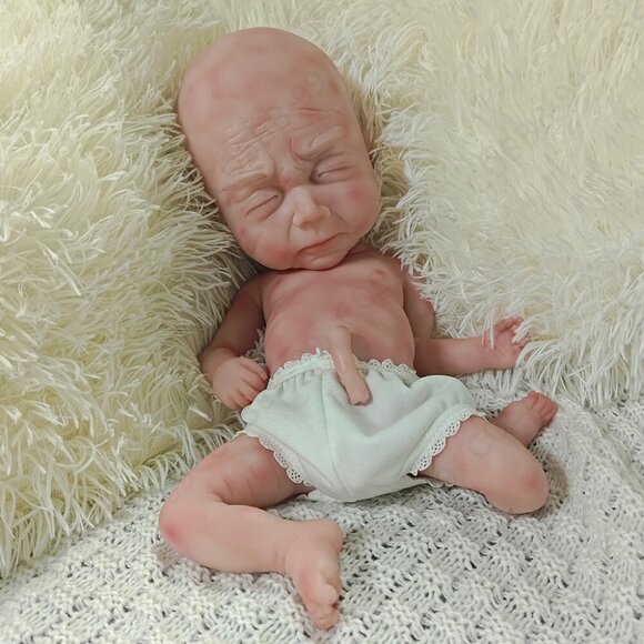 40cm Sleeping Preemie 3.63lbs Newborn Boy Platinum Silicone Reborn Baby Dolls US - Picture 9 of 12